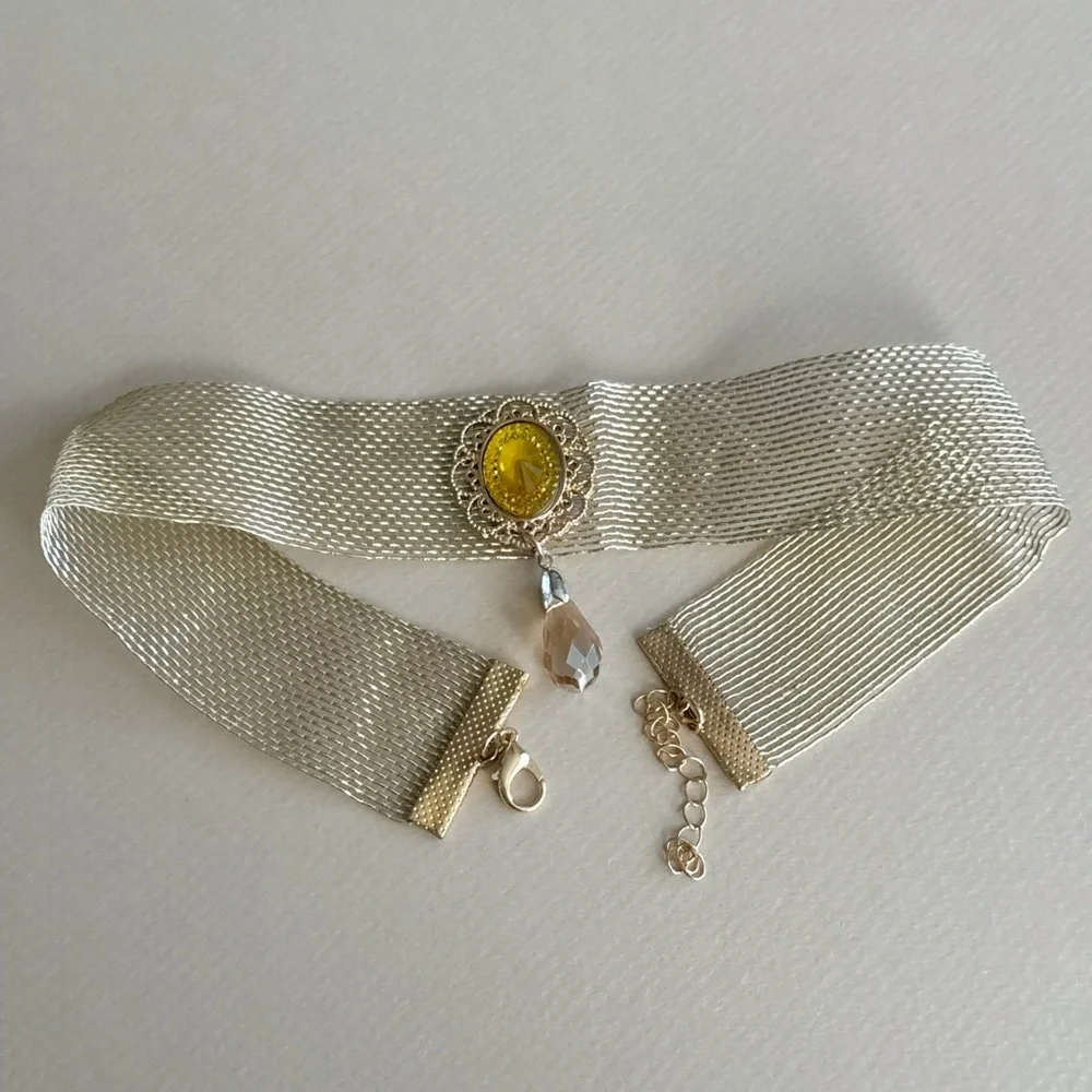 Stone Choker Necklace N1777 - Picture 4 of 7